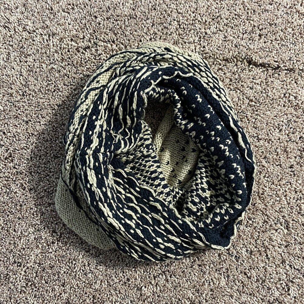 NWT Harley‎ Davidson Infinity Scarf Womens One Size Knit Black Gold